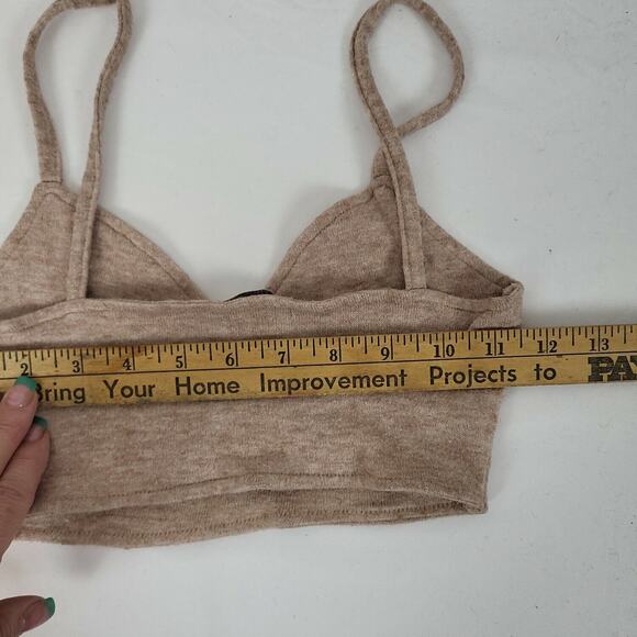 Zara Womens Tan Spaghetti Strap Full Coverage Pullover Minimizer‎ Bra Size XS - Picture 4 of 4
